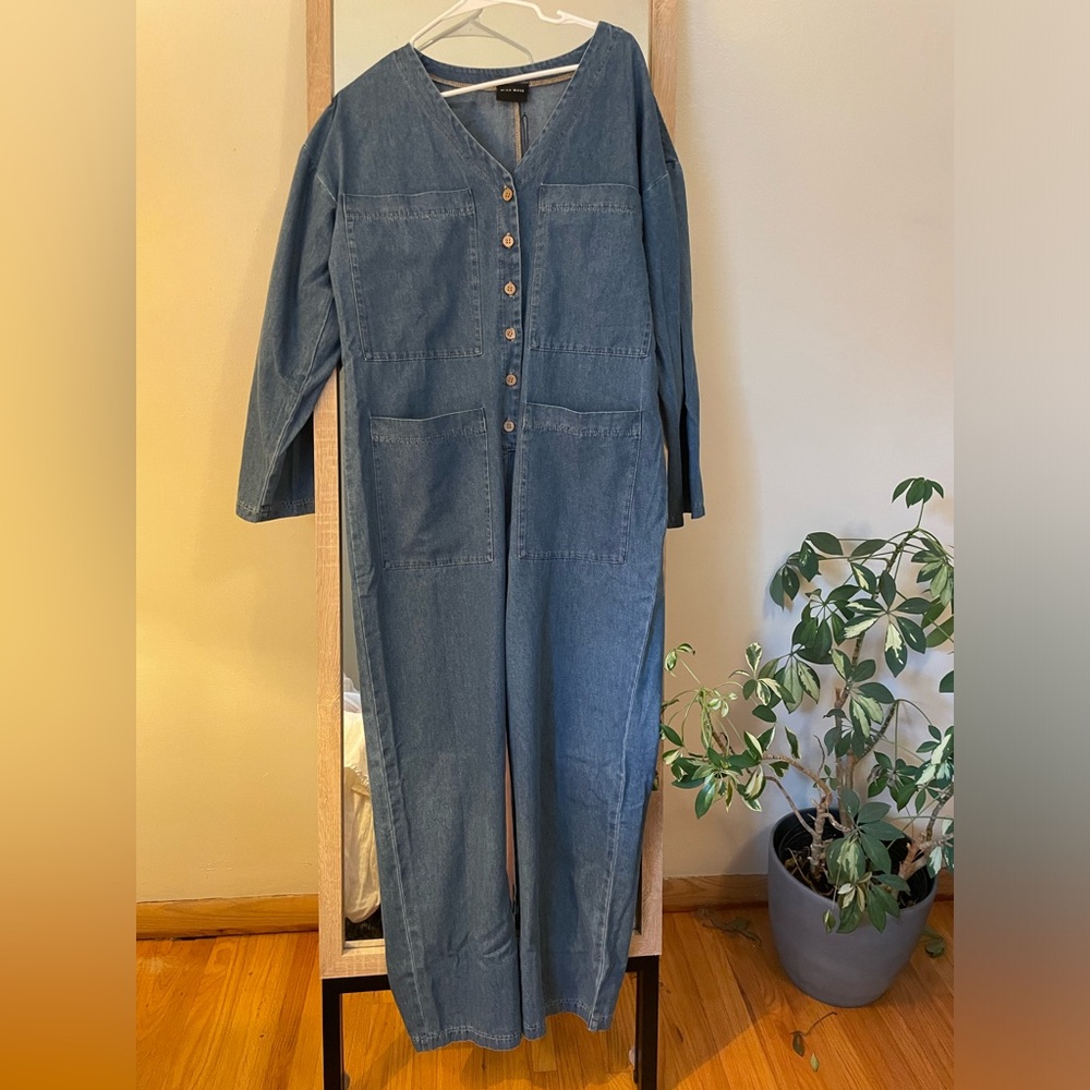 Miou Muse NWT denim jumpsuit